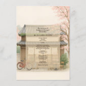 Sakura Japans theehuis bestemmingsprogramma Menu (Achterkant)