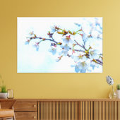 Sakura - Japanse Cherry Blossom Canvas Afdruk (Insitu (Woonkamer))