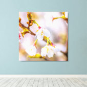 Sakura - Japanse Cherry Blossom Canvas Afdruk (Insitu (Houten vloer))