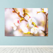 Sakura - Japanse Cherry Blossom Canvas Afdruk (Insitu (Houten vloer))