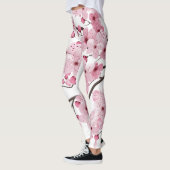Sakura Japanse Cherry Blossom Japanse boom Leggings (Links)