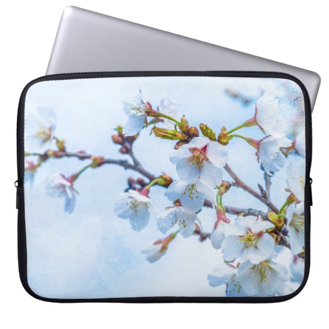 Sakura - Japanse Cherry Blossom Laptop Sleeve (Voorkant)