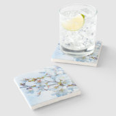 Sakura - Japanse Cherry Blossom Stenen Onderzetter (Zijkant)