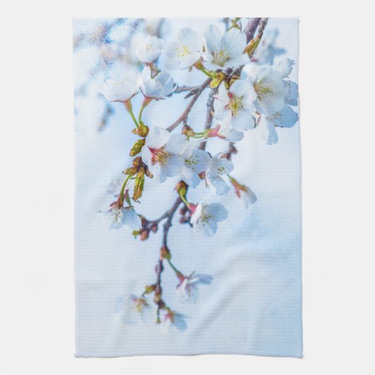 Sakura - Japanse Cherry Blossom Theedoek (Verticaal)