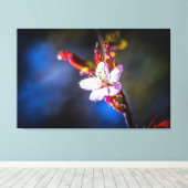 Sakura - Japanse kersbloem Canvas Afdruk (Insitu (Houten vloer))