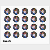 Sakura - Japanse kersbloem Ronde Sticker (Vel)