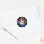 Sakura - Japanse kersbloem Ronde Sticker (Envelop)