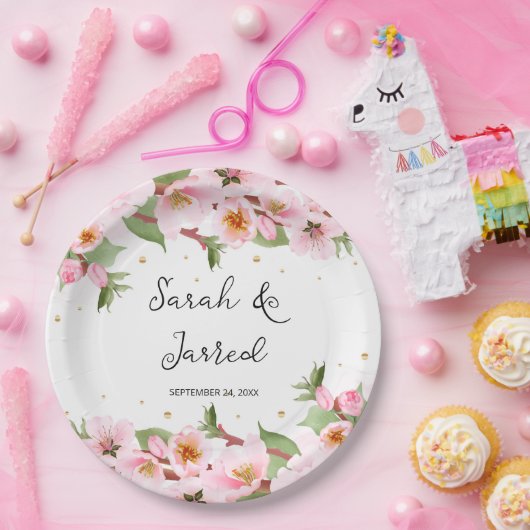 Sakura Japanse Kersenbloesem Aziatisch Papieren Bordje (Feest)