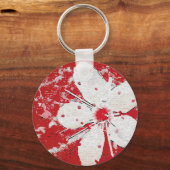 Sakura japanse kersenbloesem aziatische bloemengeb sleutelhanger (Voorkant)