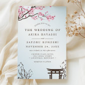 Sakura Japanse Kersenbloesem Aziatische Trouwdag Kaart