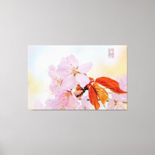 Sakura - Japanse kersenbloesem Canvas Afdruk (Voorkant)