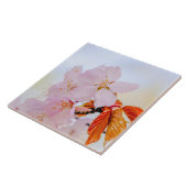 Sakura - Japanse kersenbloesem Tegeltje (Zijkant)