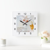 Sakura - Japanse kersenbloesem Vierkante Klok (Huis)