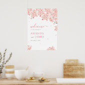 Sakura Japanse Kersenbloesems Huwelijk Welkom Poster (Keuken)