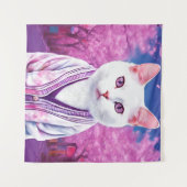 Sakura kat wandkleed (Voorkant (horizontaal))