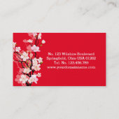 Sakura Kawaii Cherry Blossom Visitekaartje (Achterkant)