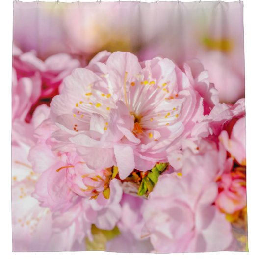 Sakura Kersenbloem - Trouwboeket Douchegordijn (Voorkant)