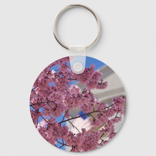 Sakura Kersenbloesem Americana Sleutelhanger (Voorkant)