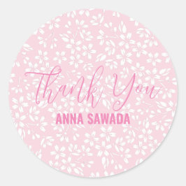 SAKURA kersenbloesem Bedankt label