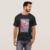 Sakura Kersenbloesem Berg T-shirt (Voorkant volledig)