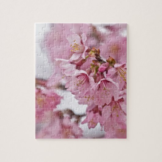 Sakura Kersenbloesem Bleke Roze Legpuzzel (Verticaal)