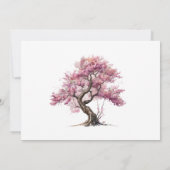 sakura kersenbloesem bloemenbriefpapier Note Kaart Notitiekaartje (Achterkant)