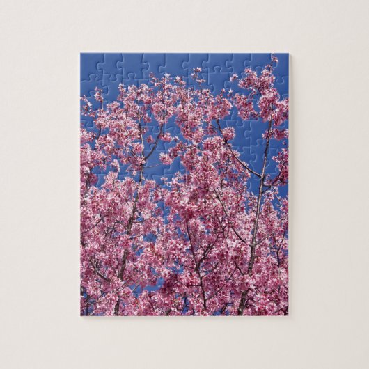 Sakura Kersenbloesem In Het Blauwe Legpuzzel (Verticaal)