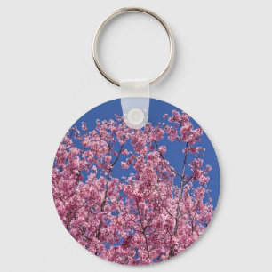 Sakura Kersenbloesem In Het Blauwe Sleutelhanger
