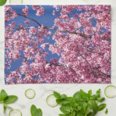 Sakura Kersenbloesem In Het Blauwe Theedoek (Gevouwen)