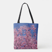 Sakura Kersenbloesem In Het Blauwe Tote Bag (Achterkant)