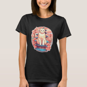 Sakura Kersenbloesem Kat Vintage 80s 90s Japans T-shirt