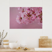 Sakura Kersenbloesem Licht Roze Reflecties Poster (Keuken)