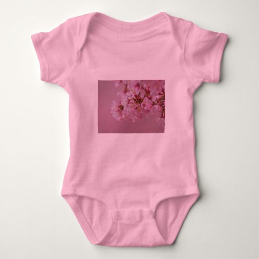 Sakura Kersenbloesem Licht Roze Reflecties Romper (Voorkant)