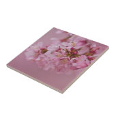 Sakura Kersenbloesem Licht Roze Reflecties Tegeltje (Zijkant)