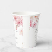 Sakura kersenbloesem liefde is in bloei bruids- papieren bekers (Rechts)