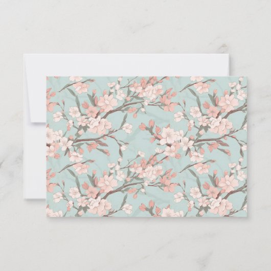 Sakura Kersenbloesem Ontwerp RSVP (Achterkant)