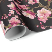 Sakura Kersenbloesem Patroon  Cadeaupapier (Rol Hoek)