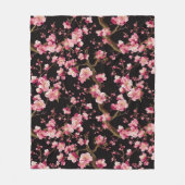 Sakura Kersenbloesem Patroon Fleece Deken (Voorkant)