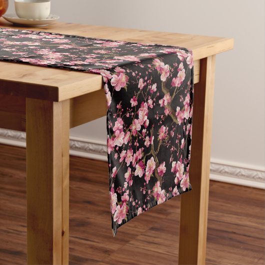 Sakura Kersenbloesem Patroon Korte Tafelloper (Voorbeeld)