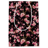 Sakura Kersenbloesem Patroon Medium Cadeauzakje (Voorkant)