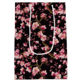 Sakura Kersenbloesem Patroon Medium Cadeauzakje (Achterkant)