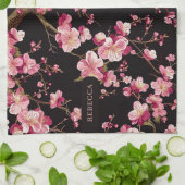 Sakura Kersenbloesem Patroon Theedoek (Gevouwen)