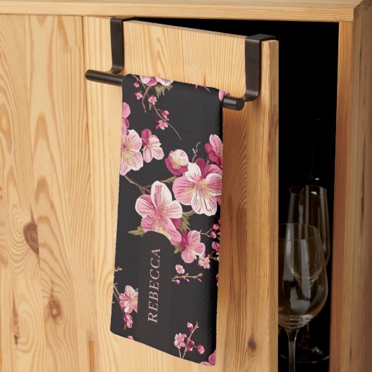 Sakura Kersenbloesem Patroon Theedoek (Derde Gevouwen)