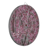 Sakura Kersenbloesem Stromend Roze Dartbord (Voorkant Links)