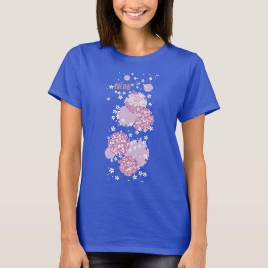 Sakura, kersenbloesem t-shirt (Voorkant)