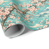 Sakura Kersenbloesem Ukiyo-e Japans Cadeaupapier (Rol Hoek)