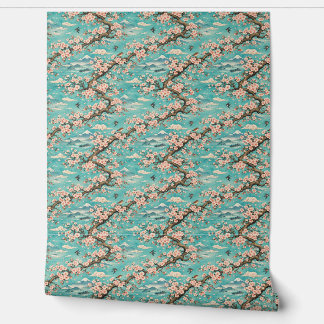 Sakura Kersenbloesem Ukiyo-e Japanse Behang