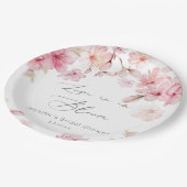 Sakura kersenbloesem vrijgezellenfeest papieren bordje (Gekanteld)
