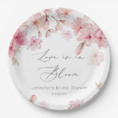 Sakura kersenbloesem vrijgezellenfeest papieren bordje (Voorkant)