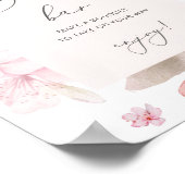 Sakura-kersenbloesembloemstaaf Poster (Hoek)